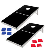 Foldable Aluminum Bean Bag Toss Cornhole Game Set Boards Tailgate Regula... - £99.93 GBP