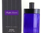 Purple Label By Ralph Lauren Men 4.2 oz /125ml Edt Spray For Men Brand New - $89.09