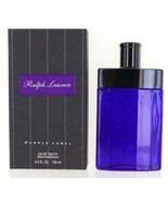 Purple Label By Ralph Lauren Men 4.2 oz /125ml Edt Spray For Men Brand New - £70.05 GBP
