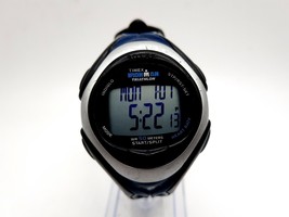 Timex Ironman Triathlon Watch Men New Battery Blue/Black 41mm P9 30lap - $24.99