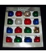 16 Vintage Large Christmas Tree Mercury Glass Bulb Ornaments Red Green B... - $228.08 MXN