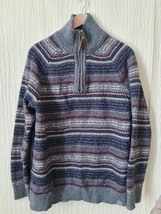 Fat Face Mens Grey Multicolored Knit Jumper Size XL Express Shipping - £27.28 GBP