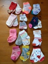 BABY GIRL 25 PAIR PRINTED DESIGN DECORATIVE SOCKS GYMBOREE GAP OLD NAVY ... - £38.94 GBP