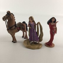 Disney Tangled Collectible Figures Toppers Rapunzel Gothel Fidella Horse Lot - £19.74 GBP