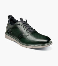 Stacy Adams Sync Plain Toe Elastic Lace Up Sneaker Leather Green 25662-300 - £88.69 GBP