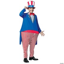 Uncle Sam Hoopster Costume Adult 4th of July Patriotic American Hallowee... - £63.79 GBP