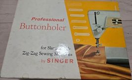 Vintage Professional Buttonholer Singer for Zig ZAG Sewing Machine W/Ins... - $11.88