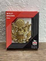 Wolf-Brown US Military Army Officer Insignia Badge Militaria KG JD - $19.79