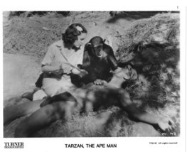 1932 Tarzan Ape Man Johnny Weissmuller Maureen O&#39;Sullivan Cheeta Press Photo - £4.71 GBP