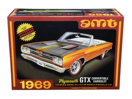 Skill 2 Model Kit 1969 Plymouth GTX Convertible 1/25 Scale Model by AMT - £39.22 GBP