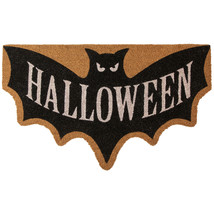 Natural Coir &quot;Halloween&quot; Bat Shaped Doormat 18&quot; x 30&quot; - £51.39 GBP