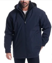 Weatherproof Mens Jacket Blue Ultratech Hood Stretch Windproof Water-Res... - $59.99