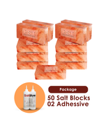 Himalayan Salt Blocks Pack of 50 With 2 Adhesive - £391.79 GBP