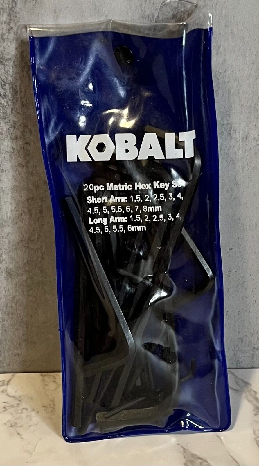 Kobalt  22473 20pc. Hex Key Set Metric USA - $7.46