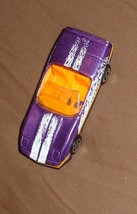 Purple Matchbox Car Corvette with Orange interior miniature toy vehicle  - $8.99