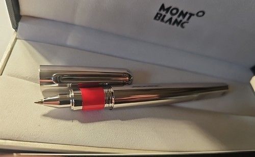 Montblanc M Series Magnetic Silver Metal Rollerball heavy Pen in box Item image 3