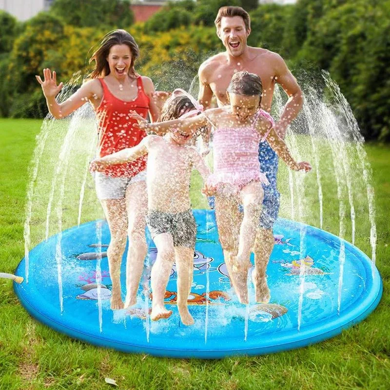 Summer Kids Play Water Mat Outdoor Lawn Garden Inflatable Spray Water Mat - £16.97 GBP+