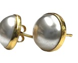 Pearl Women&#39;s Earrings 18kt Yellow Gold 412421 - £175.60 GBP
