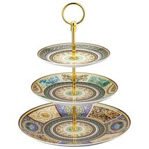 Rosenthal Versace Barocco Mosaic Etagere 3 Tiers - $495.00
