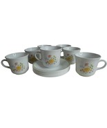 7 Spring Meadow by Corelle Discontinued Cups Saucers Floral Tea Coffee -... - $27.99