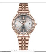 Woman&#39;s Time+Date Quartz Watch 3 Watch Dial Colors 28mm Stainless Steel - $550.32 MXN