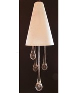 Rare Carlos De Anda Cone Shaped Pendant with Four Glass Raindrops - $7,163.00 MXN