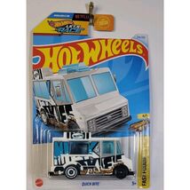 2024 Hot Wheels Quick Bite White Truck 214/250 Fast Foodie Series 4/5 1:64 - $2.57