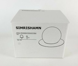Ikea SIMRISHAMN Table / Wall Lamp With Orb Bulb Chrome Plated Opal Glass... - £49.02 GBP