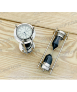 Brass Sand Timer Table Clock Compass | - £33.01 GBP