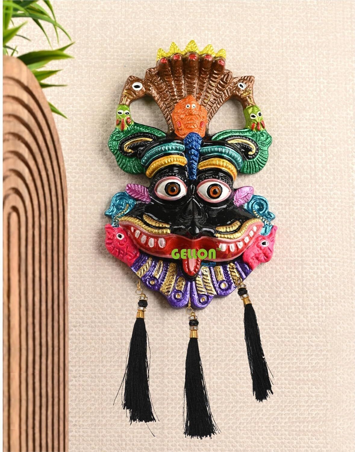 Kirtimukha for Home Door in Aluminium Metal, Kirtimukha Wall Hanging for... - $24.74