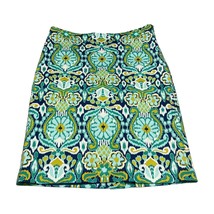 Jones New York Signature A-Line Skirt Women&#39;s 6 Multicolor Floral Stretch Lined - £20.46 GBP