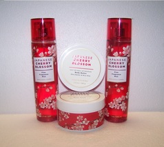 Bath &amp; Body Works Japanese Cherry Blossom 4 Piece Set - Body Butter &amp; Mist - £32.04 GBP