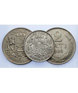 Latvia Silver Coin 3pc Lot // 1924 Lats, 1925 2 Lati, 1926 2 Lati - $94.62 CAD