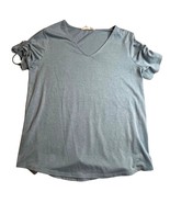 Pink Republic Shirt Womens Medium Blue Casual Comfy Short Sleeve Pullove... - $5.90