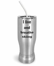 PixiDoodle Jet Ski Love Skiing Insulated Coffee Mug Tumbler with Spill-Resistant - £26.42 GBP+