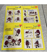 1988 Lot 4 The California Raisins Cross Stitch Patterns. Sunny Concert J... - £22.36 GBP