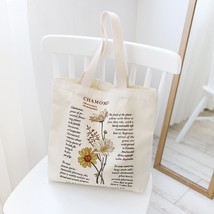 Canvas Printed Shoulder Bags Purses and Handbag for Women 2022 Female Shopper Ca - £23.11 GBP