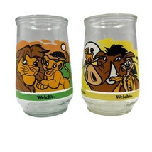 Welch&#39;s Jelly Jar Glasses Disney&#39;s The Lion King II Simba&#39;s Pride #1  &amp; #2 Glass - £9.63 GBP