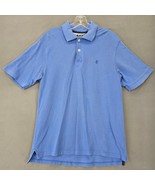 Izod Heritage Polo Blue Classic Short Sleeve Button Collar Men Size M Pr... - £7.08 GBP