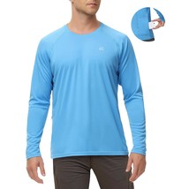 Upf 50+ Fishing Shirts For Men Long Sleeve Tee Shirts Rash Guard For Men Uv Prot - £19.53 GBP