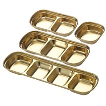 304 Stainless Steel 4pcs Set Dinnerware Side Dishes Soy Dish Seasoning B... - $22.53