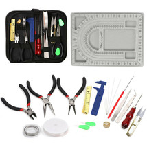 Jewelry Making Supplies Kit Beading Board Wire Pliers Repair Tools 23Pcs/Set - £21.04 GBP