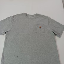 Carhartt Men's Gray Cotton Blend Short Sleeve T-Shirt Measured Chest 49" image 10
