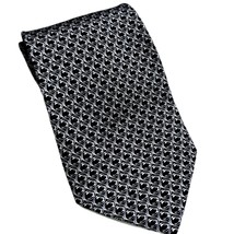 College Classics Navy White Tie Silk Necktie 23 X 58 Inches - £7.83 GBP