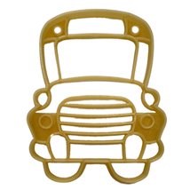 School Bus Front View Cartoon Style Detailed Cookie Cutter Made in USA PR4959 - £3.19 GBP