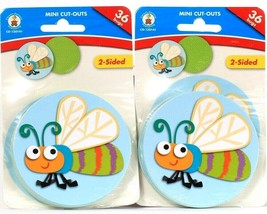 2 Carson Dellosa Publishing  CD-120141 Mini Cut Outs 2 Sided 36 Bugs Edu... - £10.69 GBP