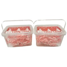 Yum Junkie Petite Candy Canes 2 Boxes 100 CT each Peppermint Red &amp; White NEW - £11.07 GBP