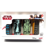 STAR WARS Set of 4 2oz zak! Designs Shot Glasses Han Solo &amp; Greedo Disne... - $24.75