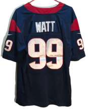 J.J. Watt #99 Houston Texans NFL Blue AFC Sewn 2002-2012 Patch Nike Jersey 48 - $32.74