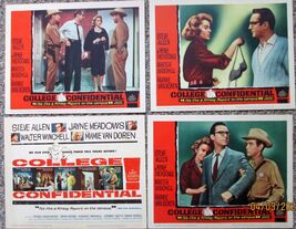 MAMIE VAN DOREN  (COLLEGE CONFIDENTIAL) VINTAGE 1960 MOVIE LOBBY CARD SET - €253,16 EUR